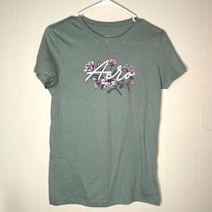 AEROPOSTALE GREEN GRPHIC TEE